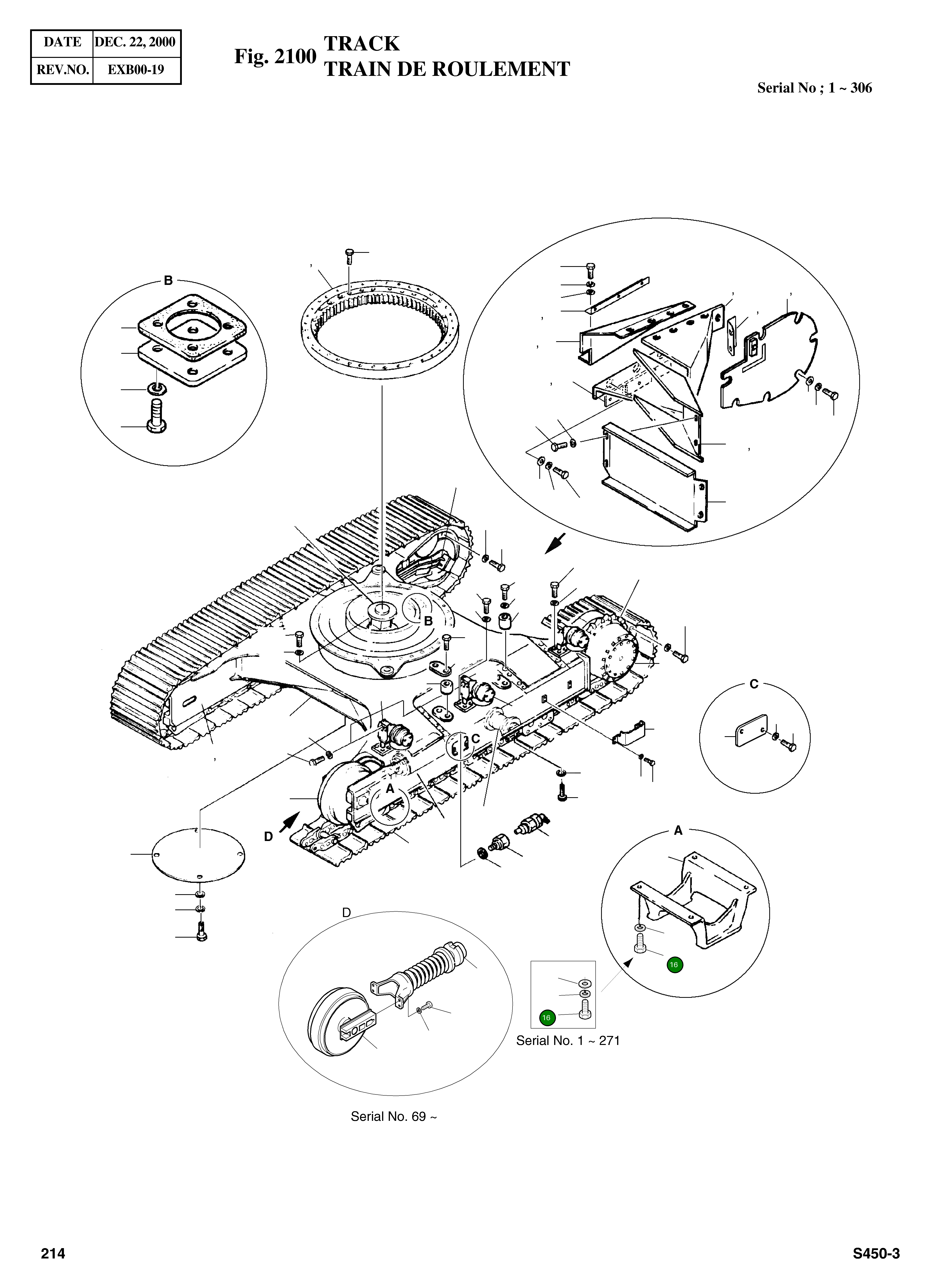 Болт M22X2.5X55 S0530763 Komatsu