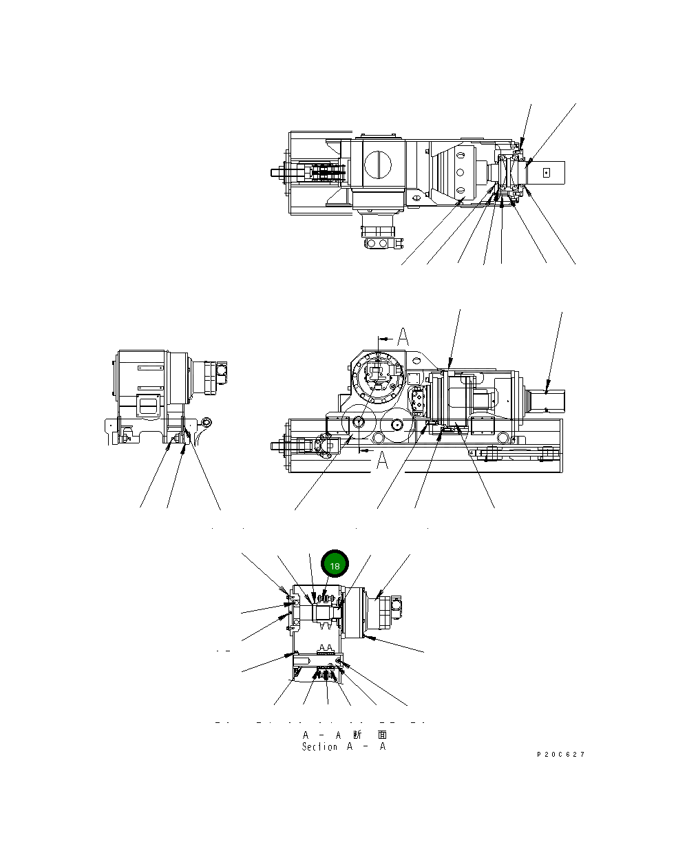 Ведущая звезда 8210-73-1181 Komatsu