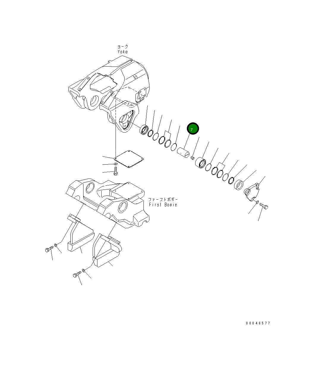 Вал 195-30-69741 Komatsu