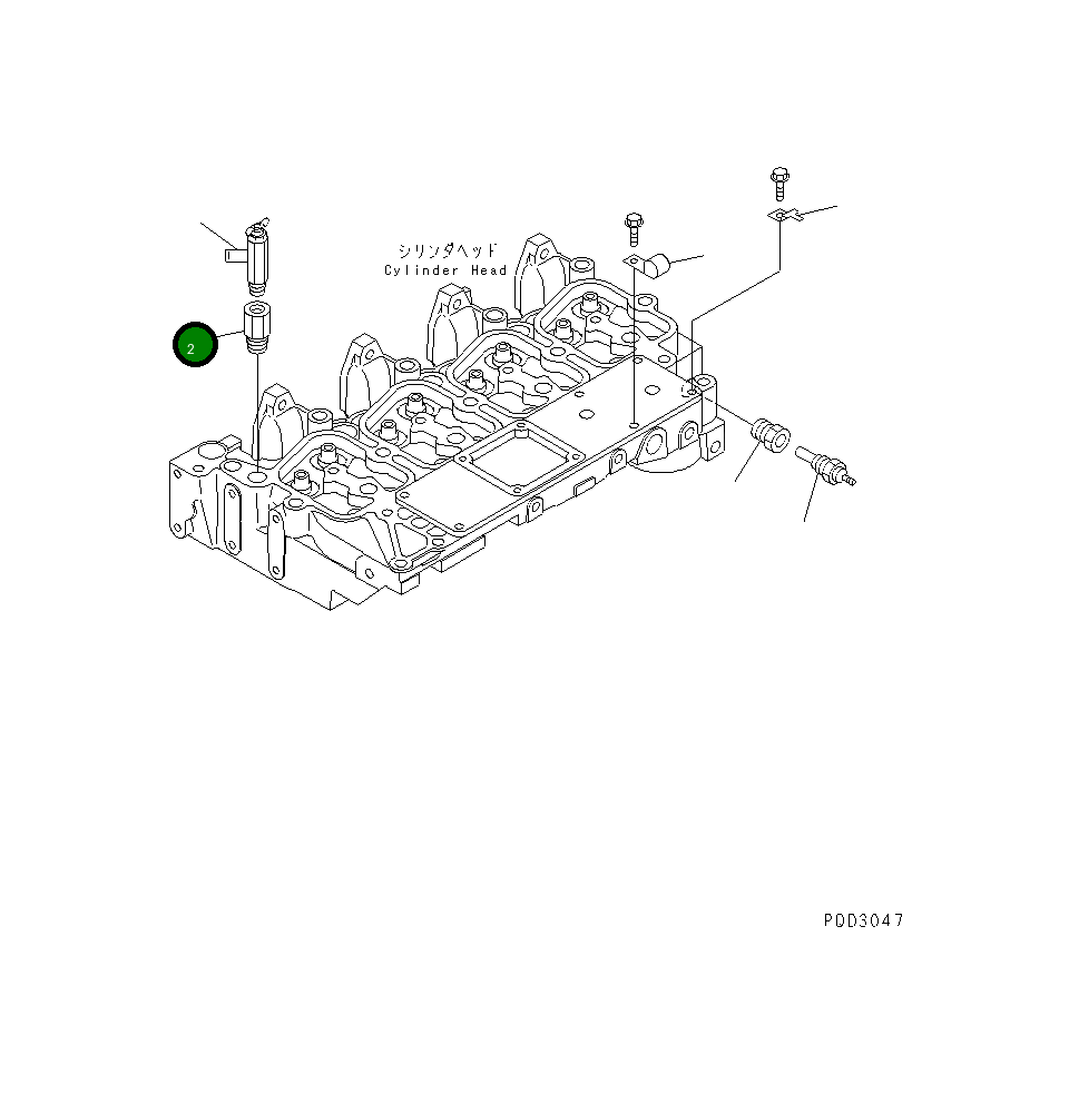 Адаптер 6732-11-6110 Komatsu