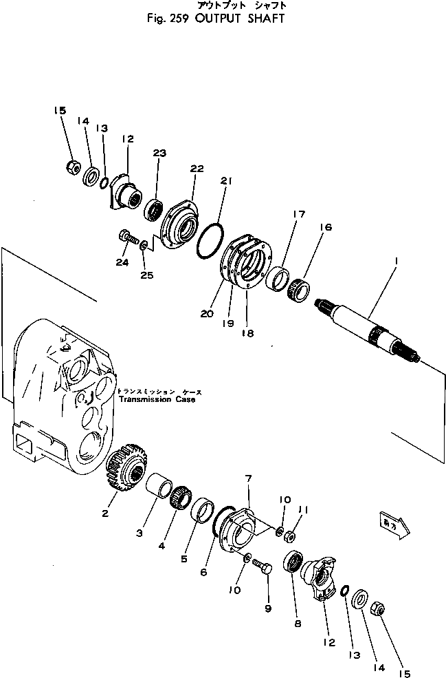 Вилка 381-933076-1 Komatsu