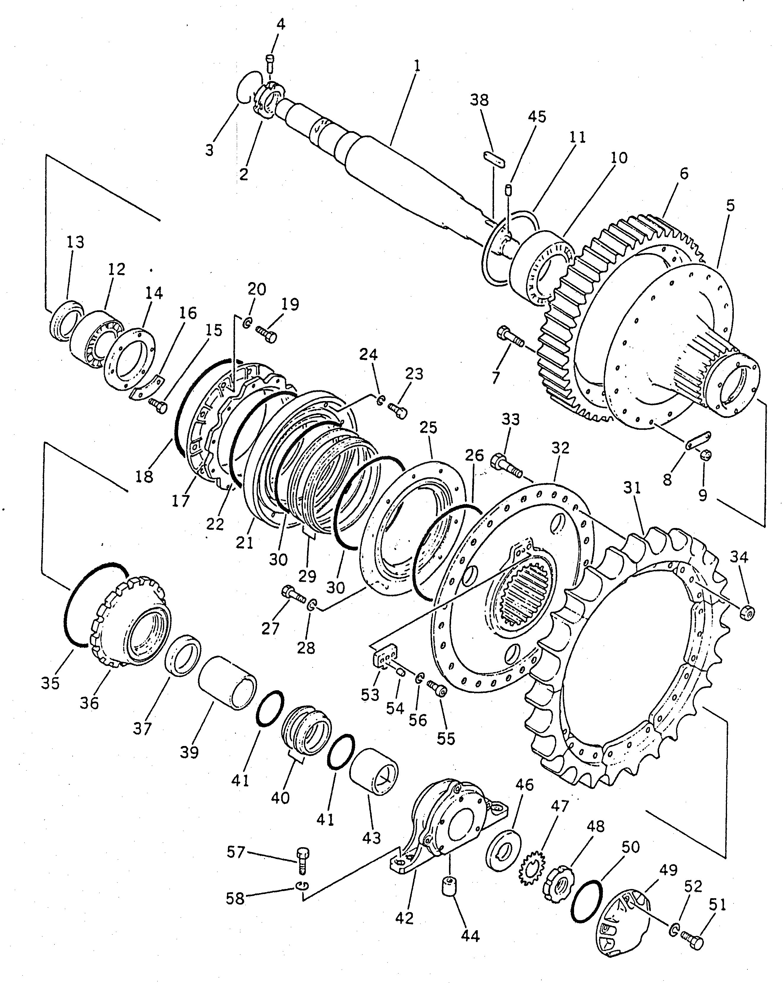 Вал 178-27-11130 Komatsu