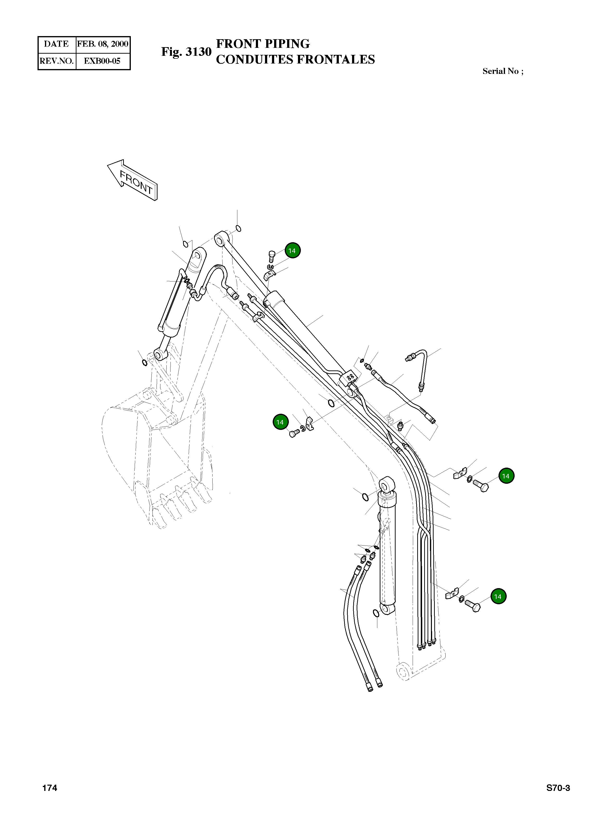 Болт M10X1.5X50 S0558553 Komatsu