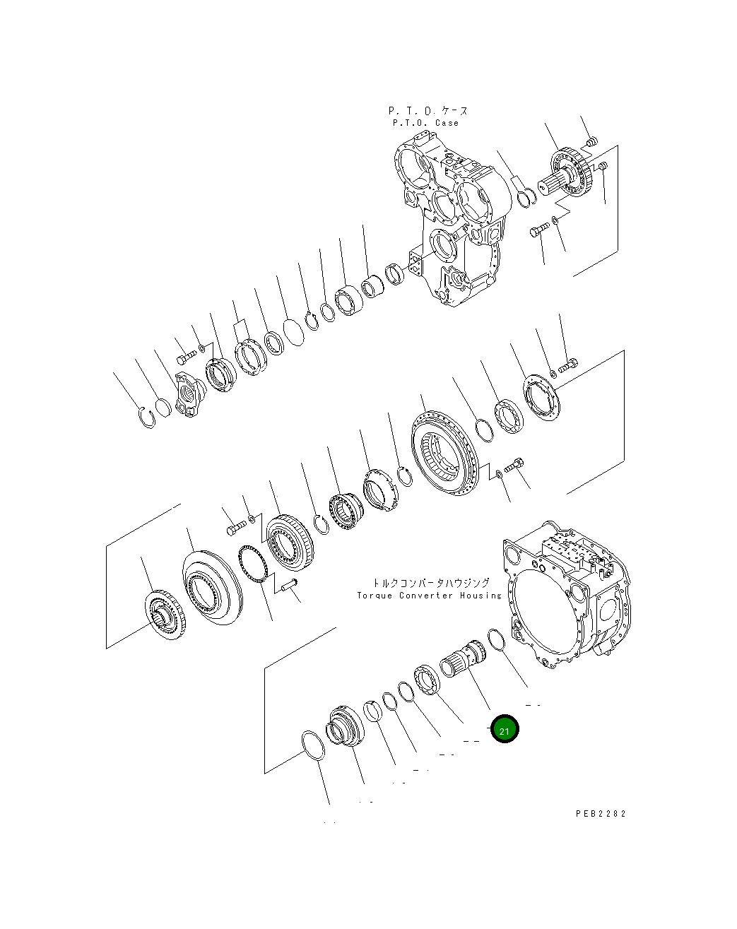 Вал 19M-13-28520 Komatsu