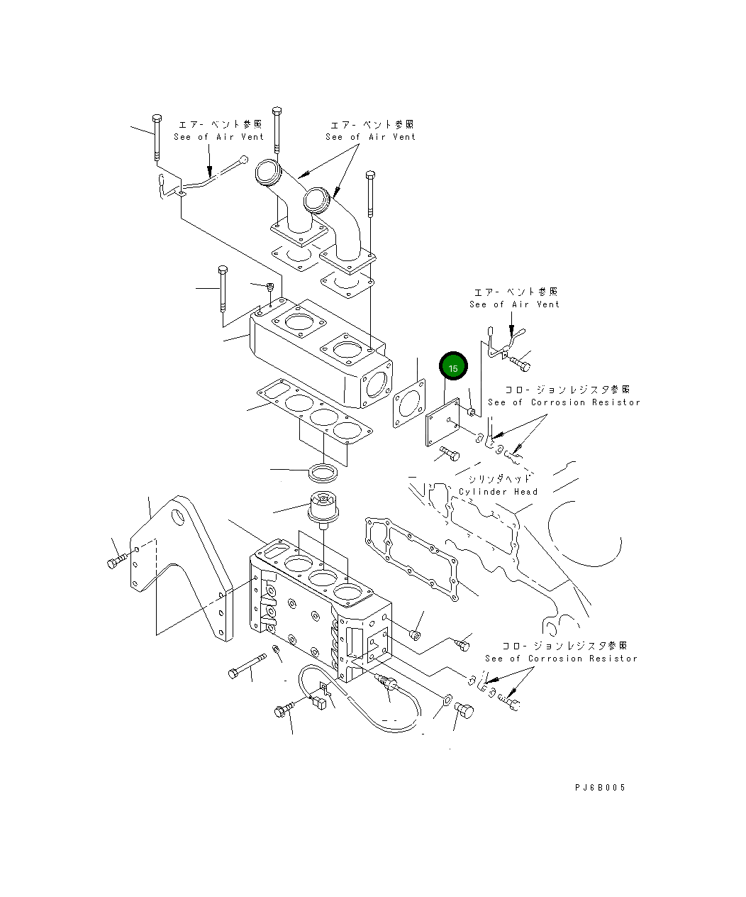 Адаптер 6215-11-6160 Komatsu