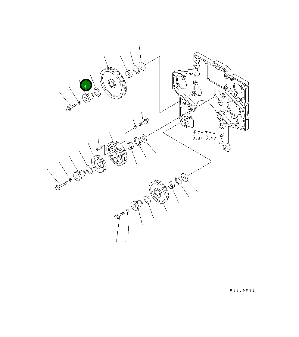Вал 6162-23-2460 Komatsu