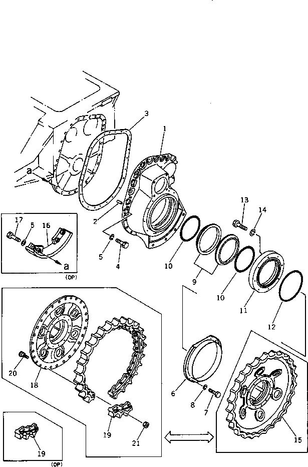 Ведущая звезда 131-27-62411 Komatsu