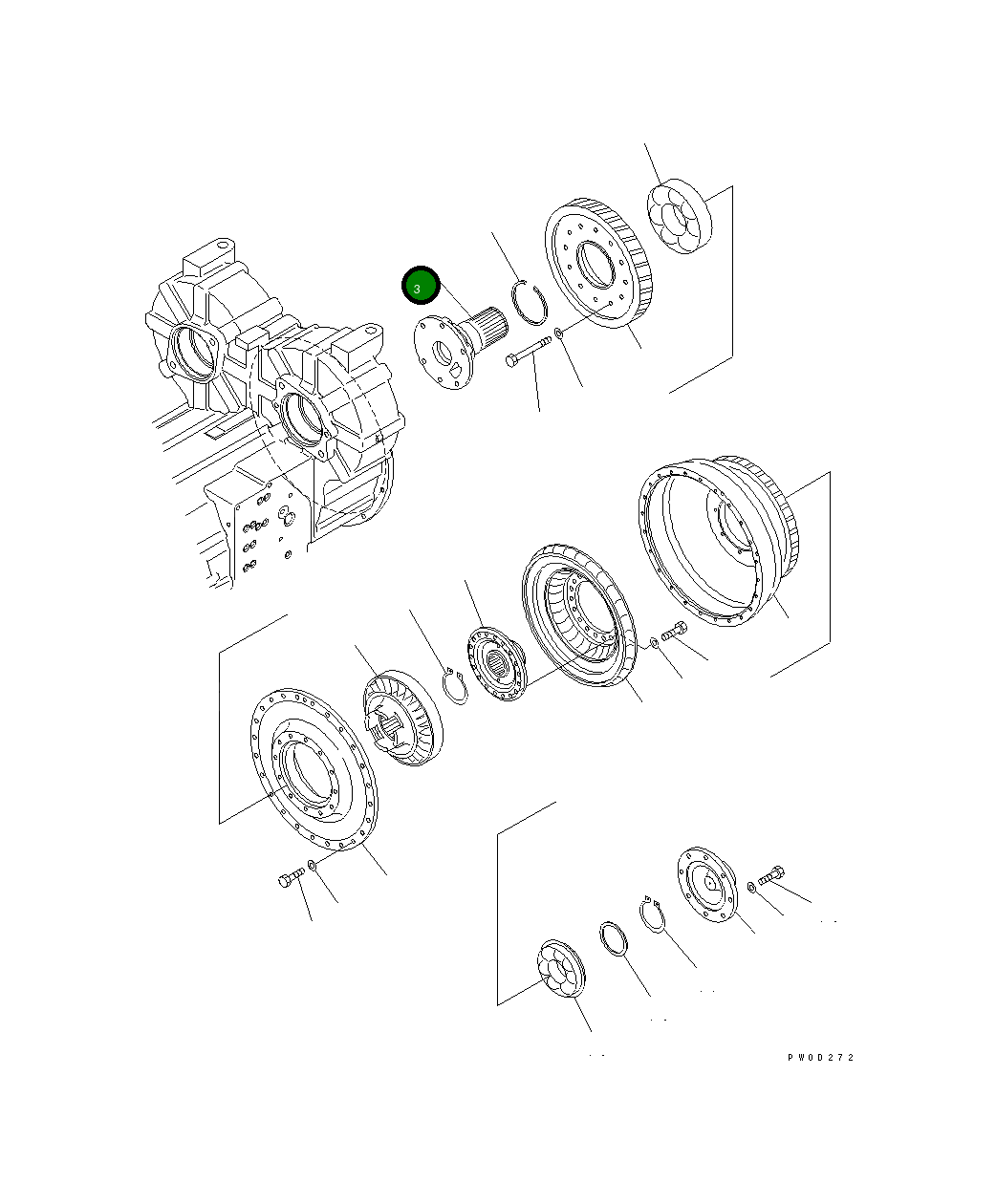 Вал 711-47-52520 Komatsu