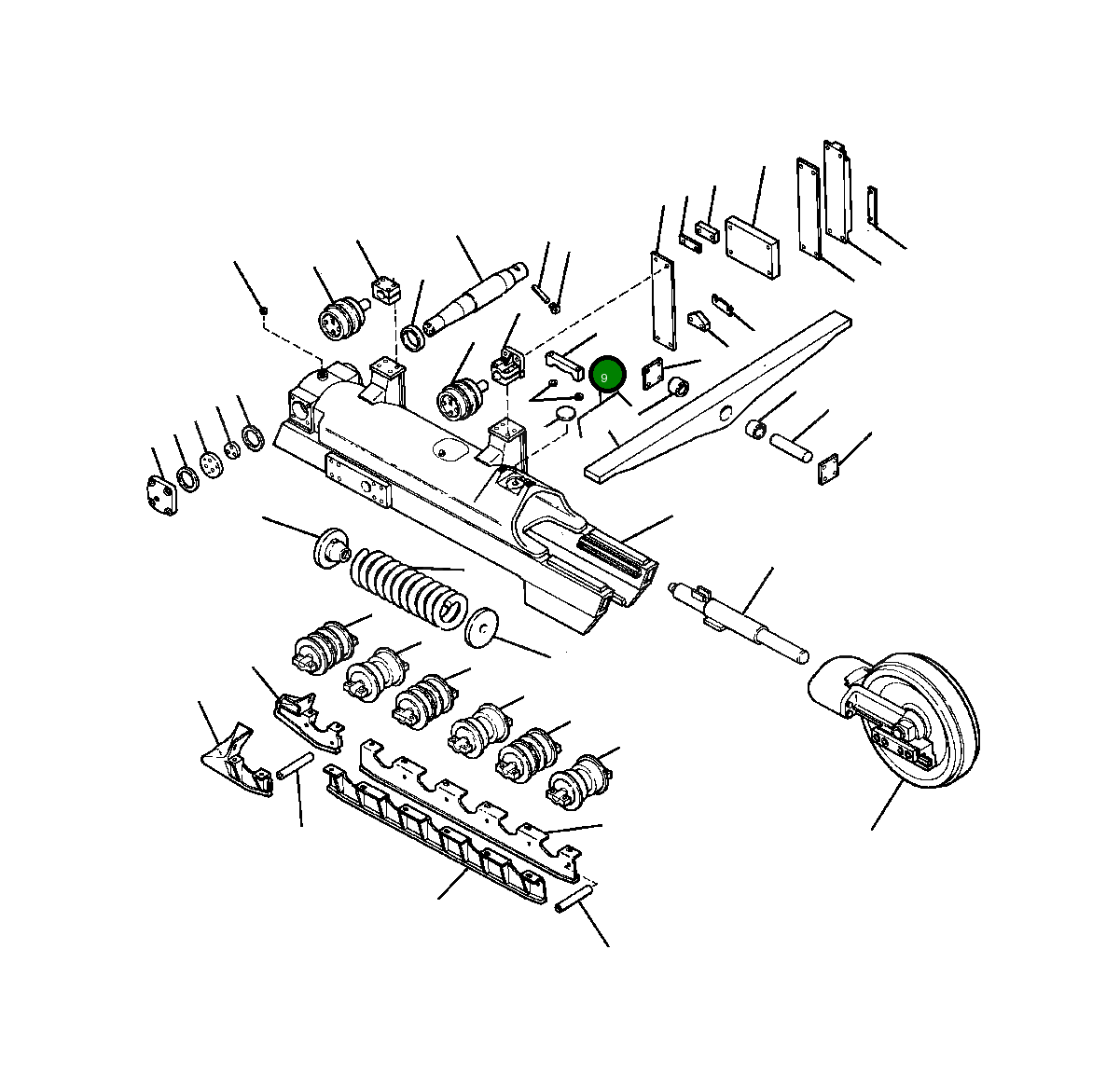 Балансирная штанга в сборе 655 415 C92 Komatsu