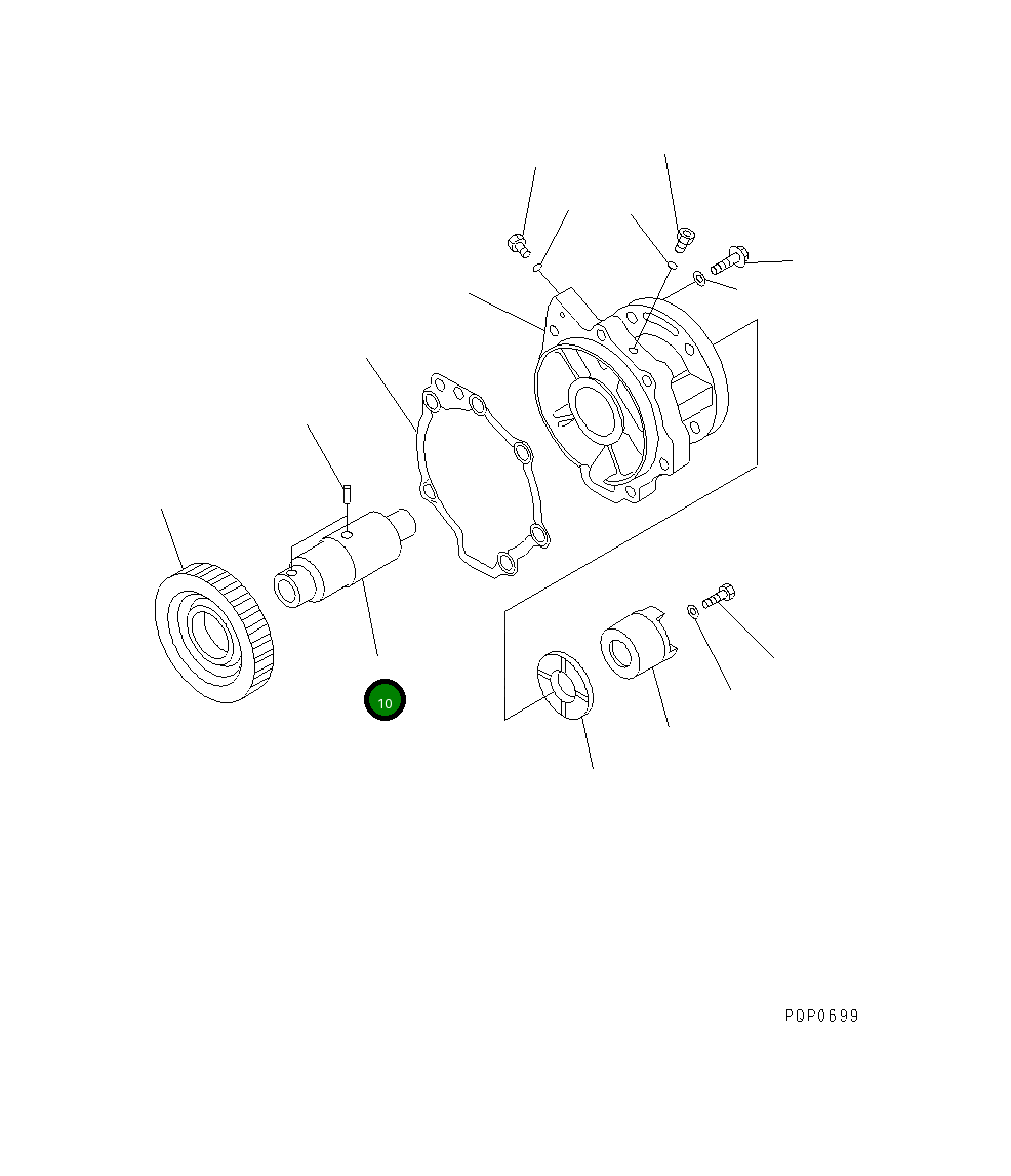 Вал CU3041043 Komatsu