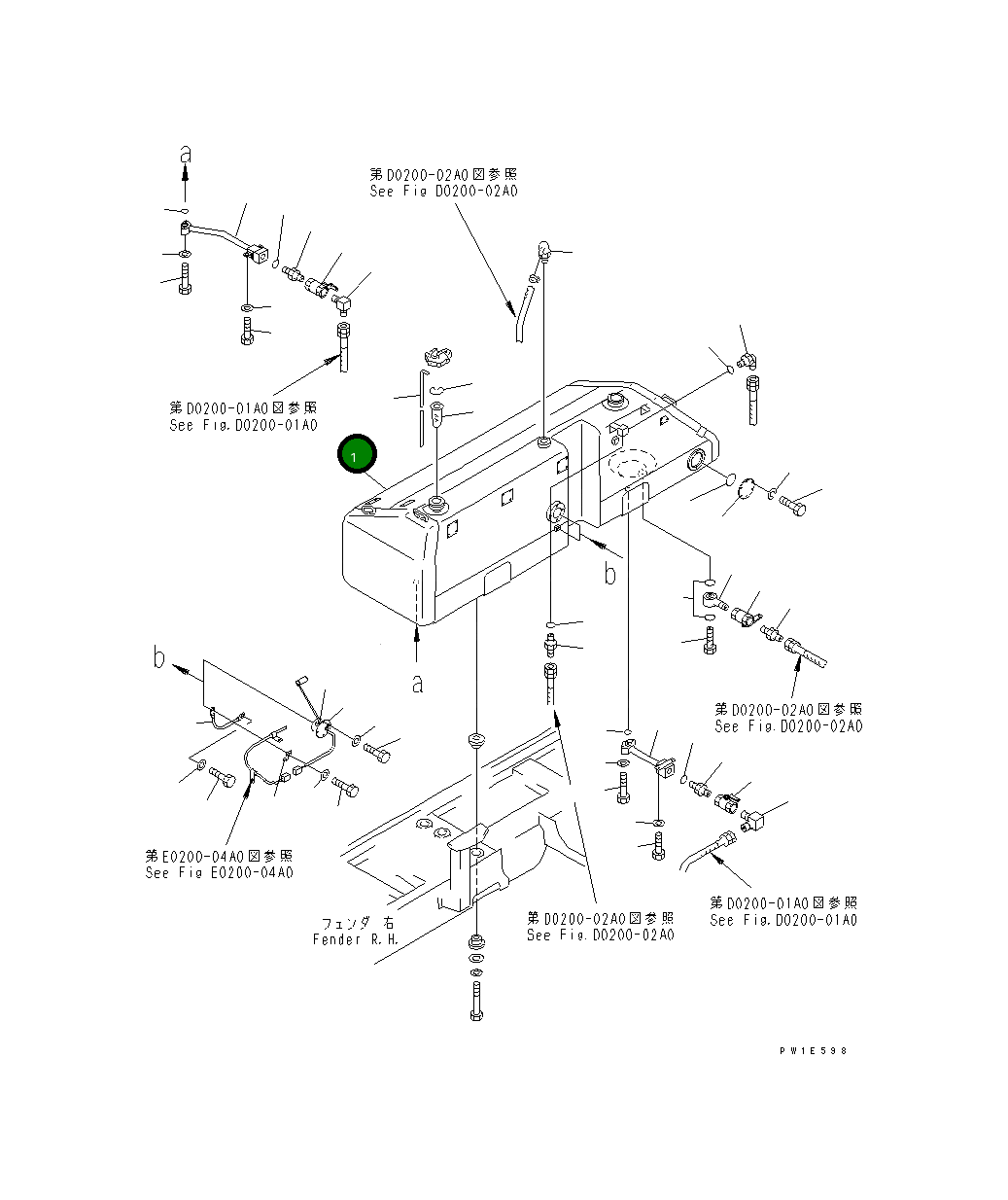 Бак 19M-04-21110 Komatsu