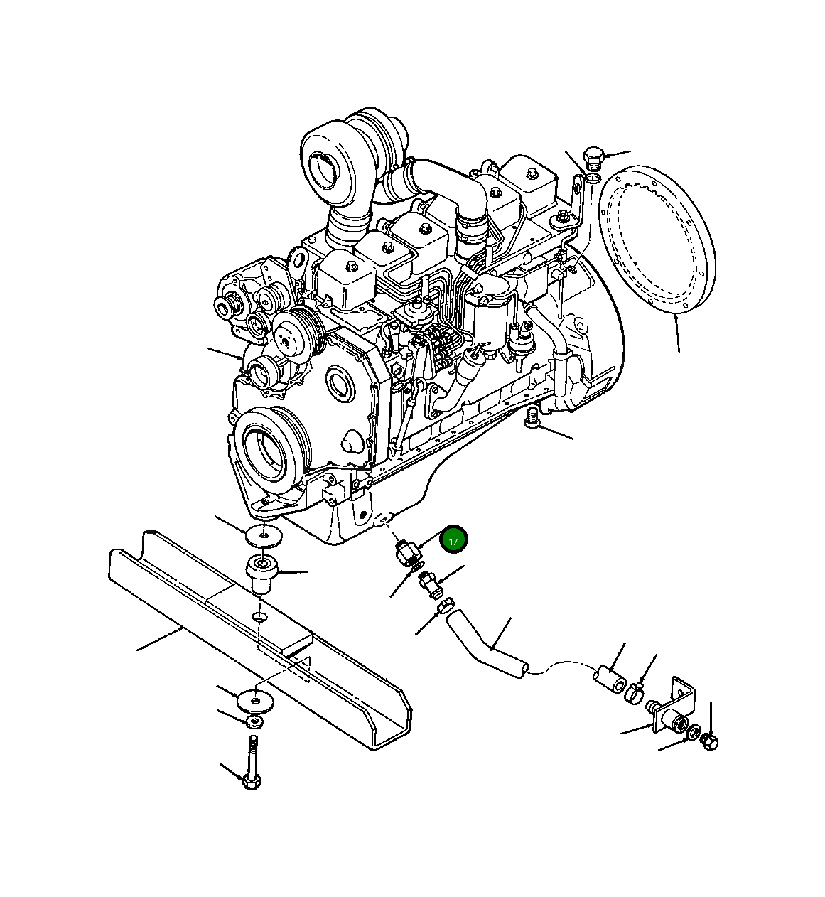 Адаптер 1243 336 H1 Komatsu