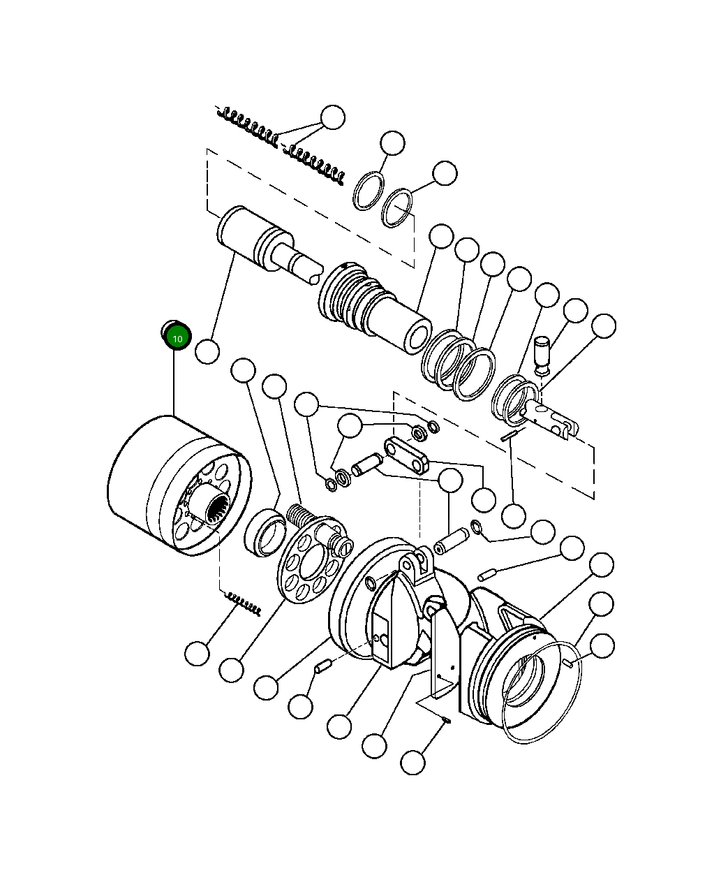 Барабан цилиндра (3) VE9553 Komatsu