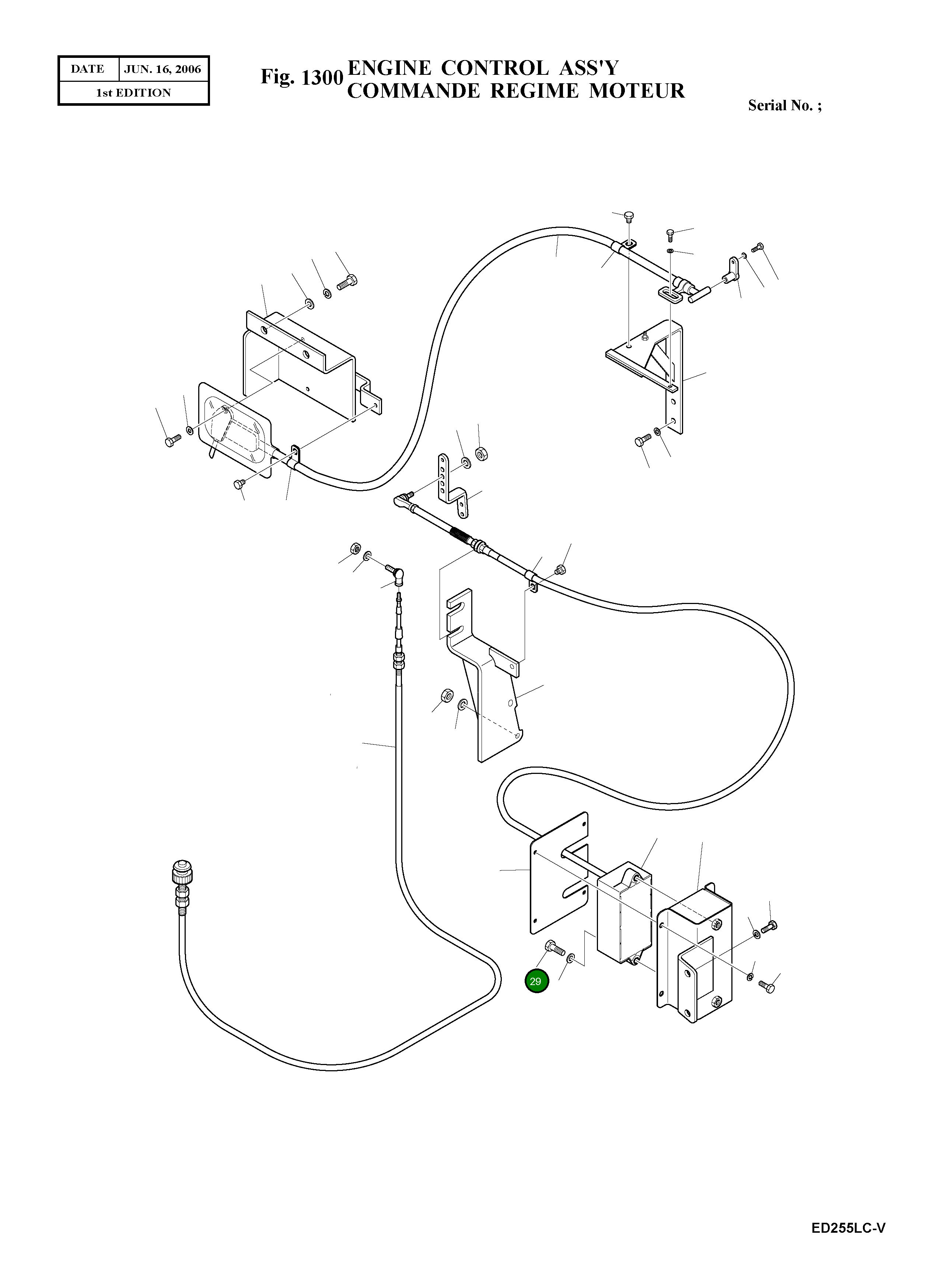 Болт M8X1.25X35 S0509353 Komatsu
