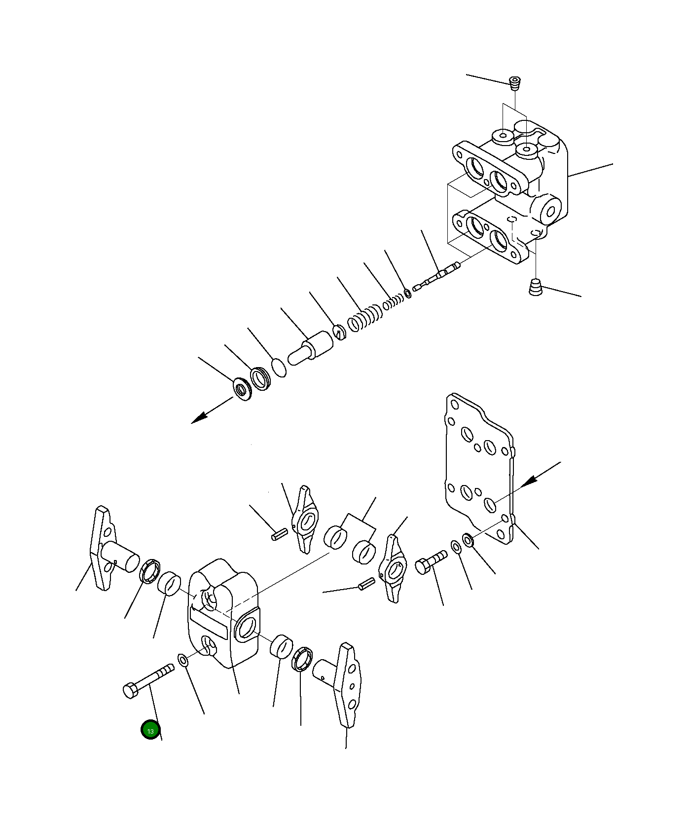 Вал 702-16-58390 Komatsu
