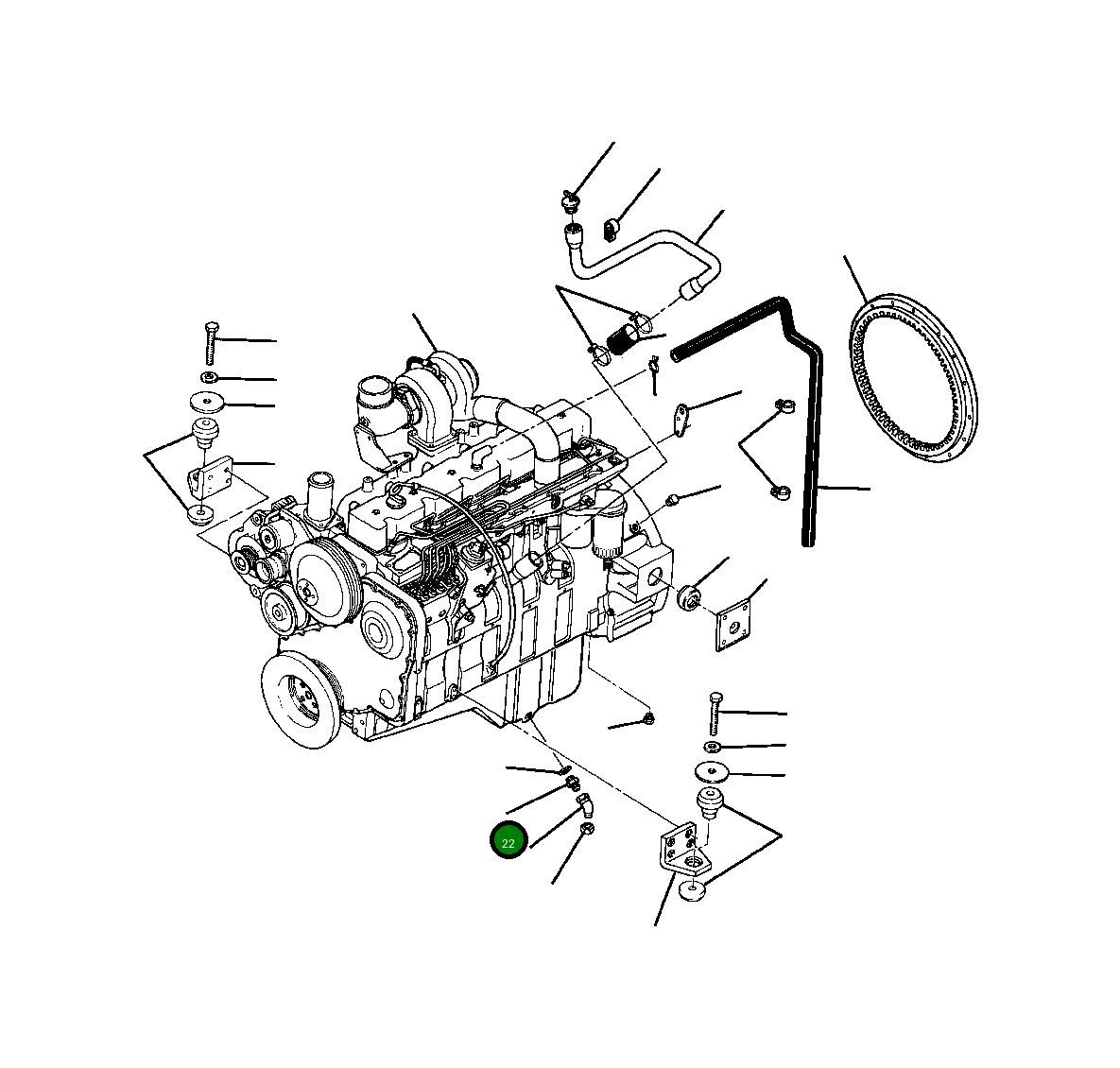 Адаптер 1243 935 H1 Komatsu
