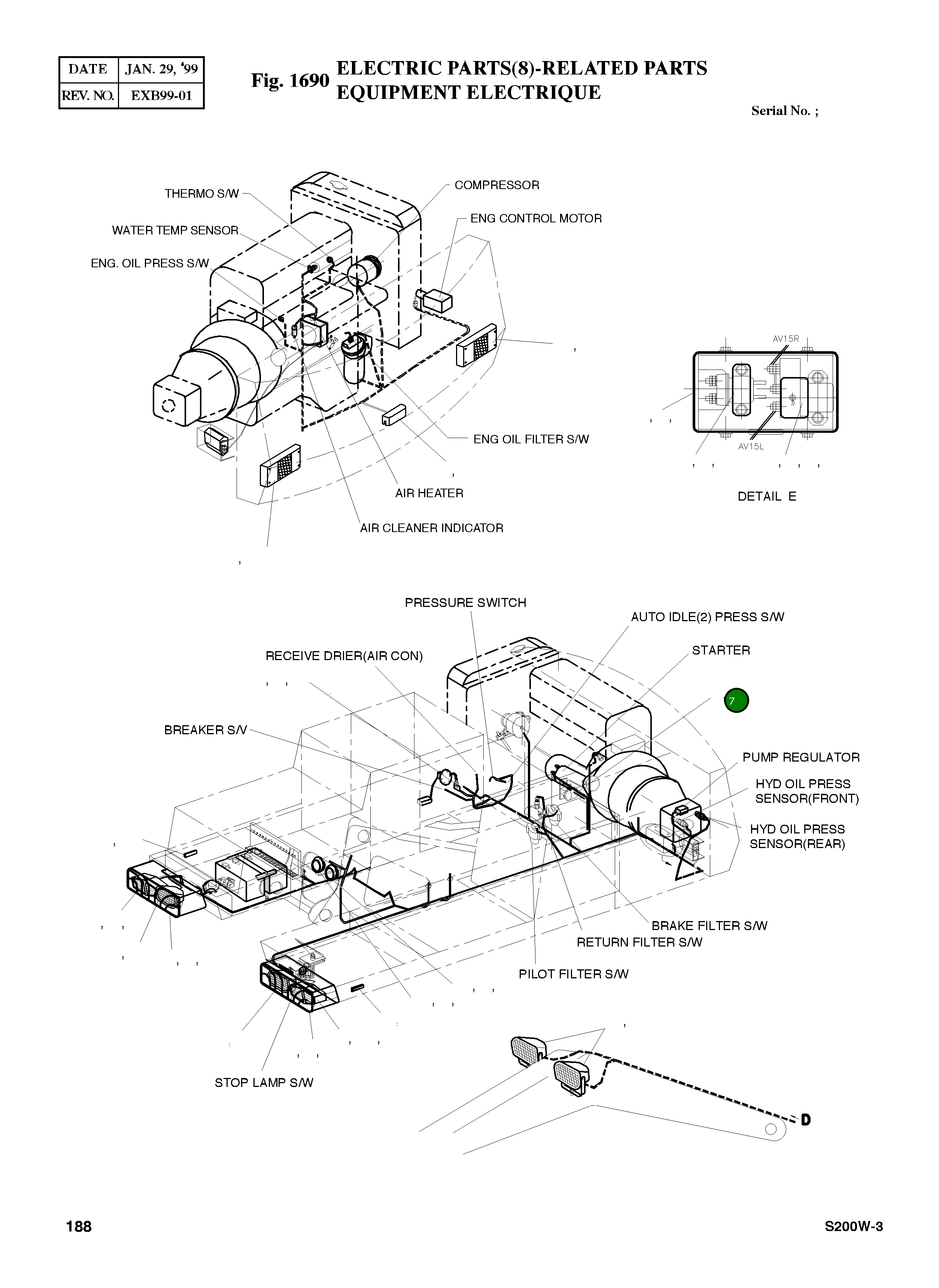 Болт M8X1.25X12 S0508403 Komatsu