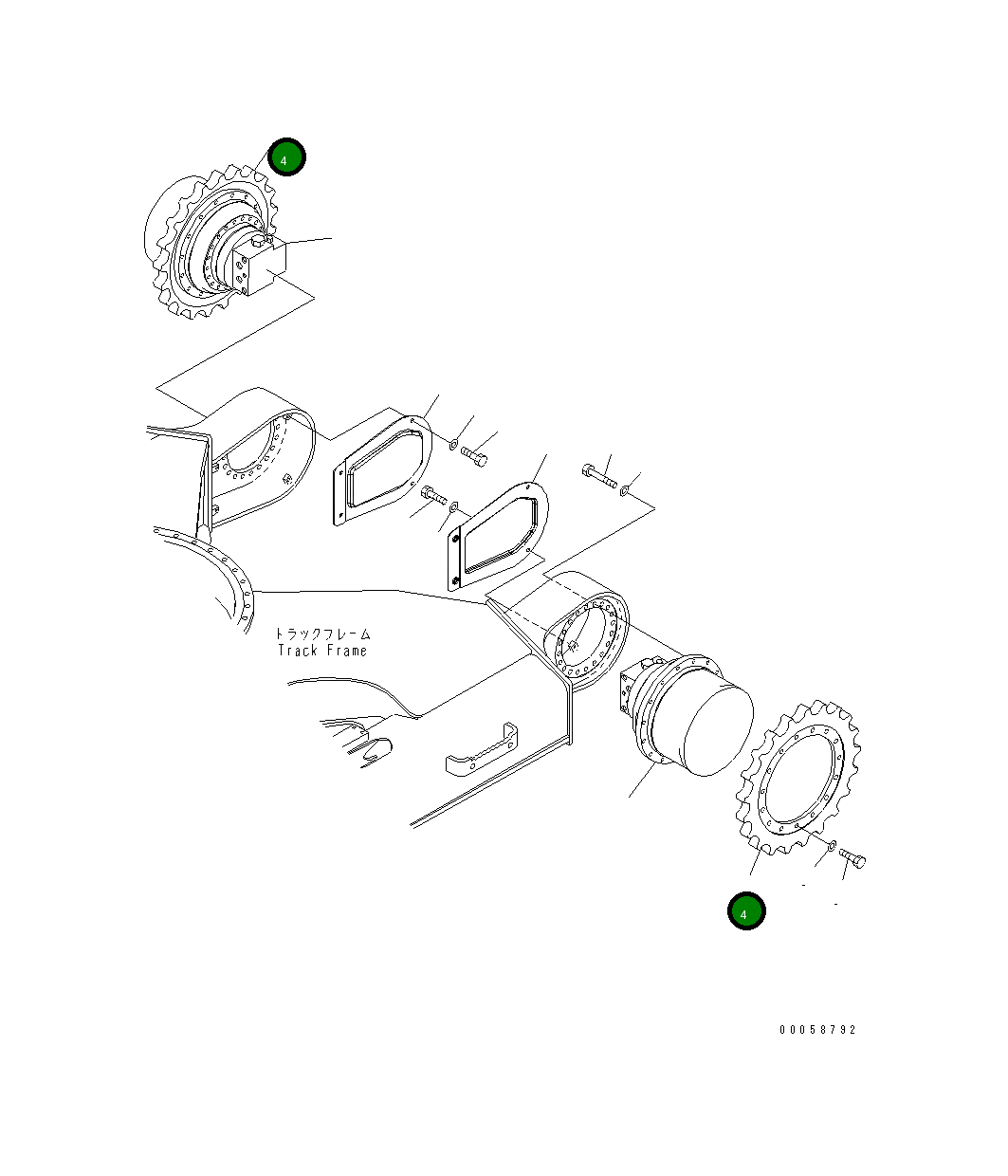 Ведущая звезда 22B-27-11120 Komatsu