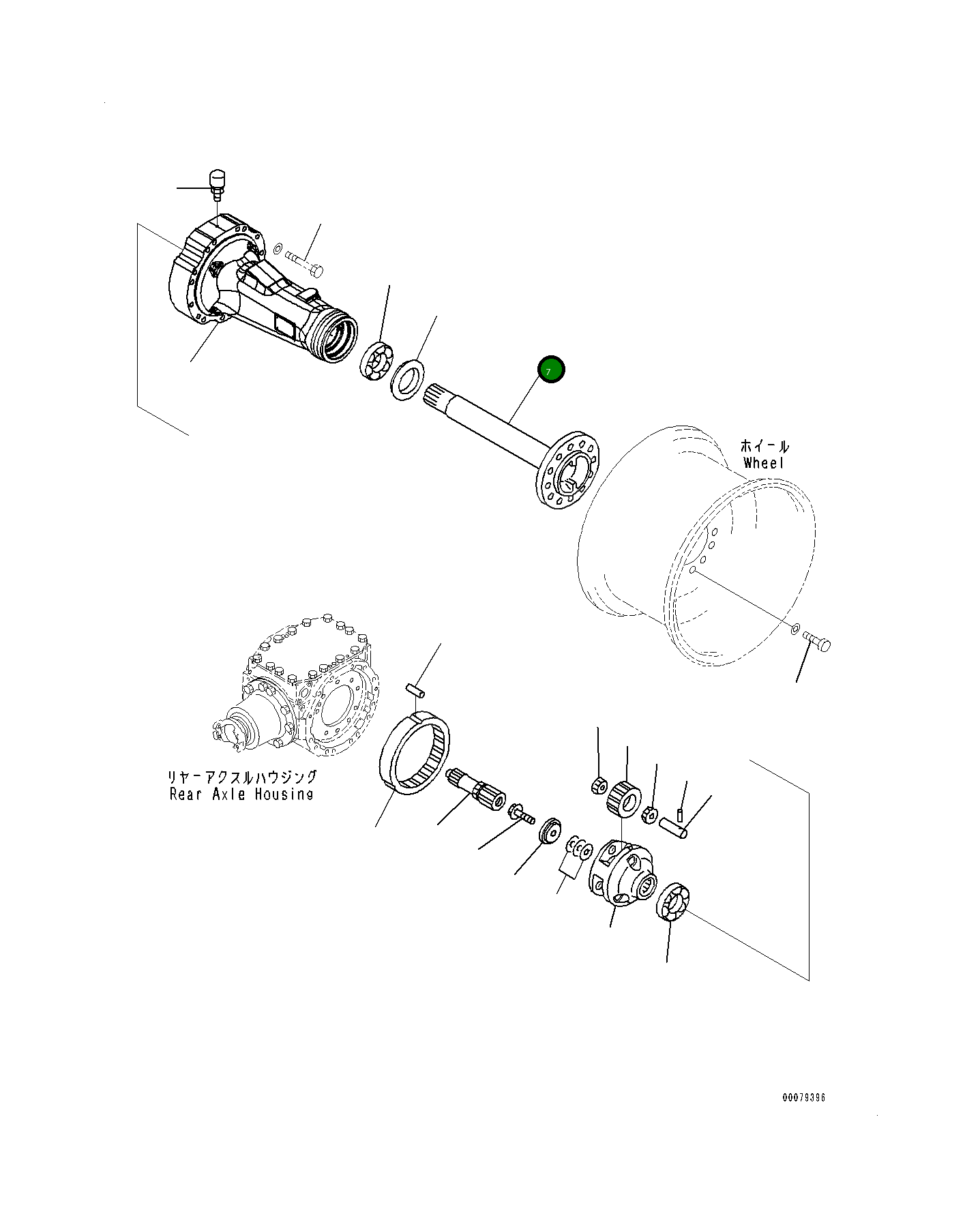 Вал 418-23-H2961 Komatsu