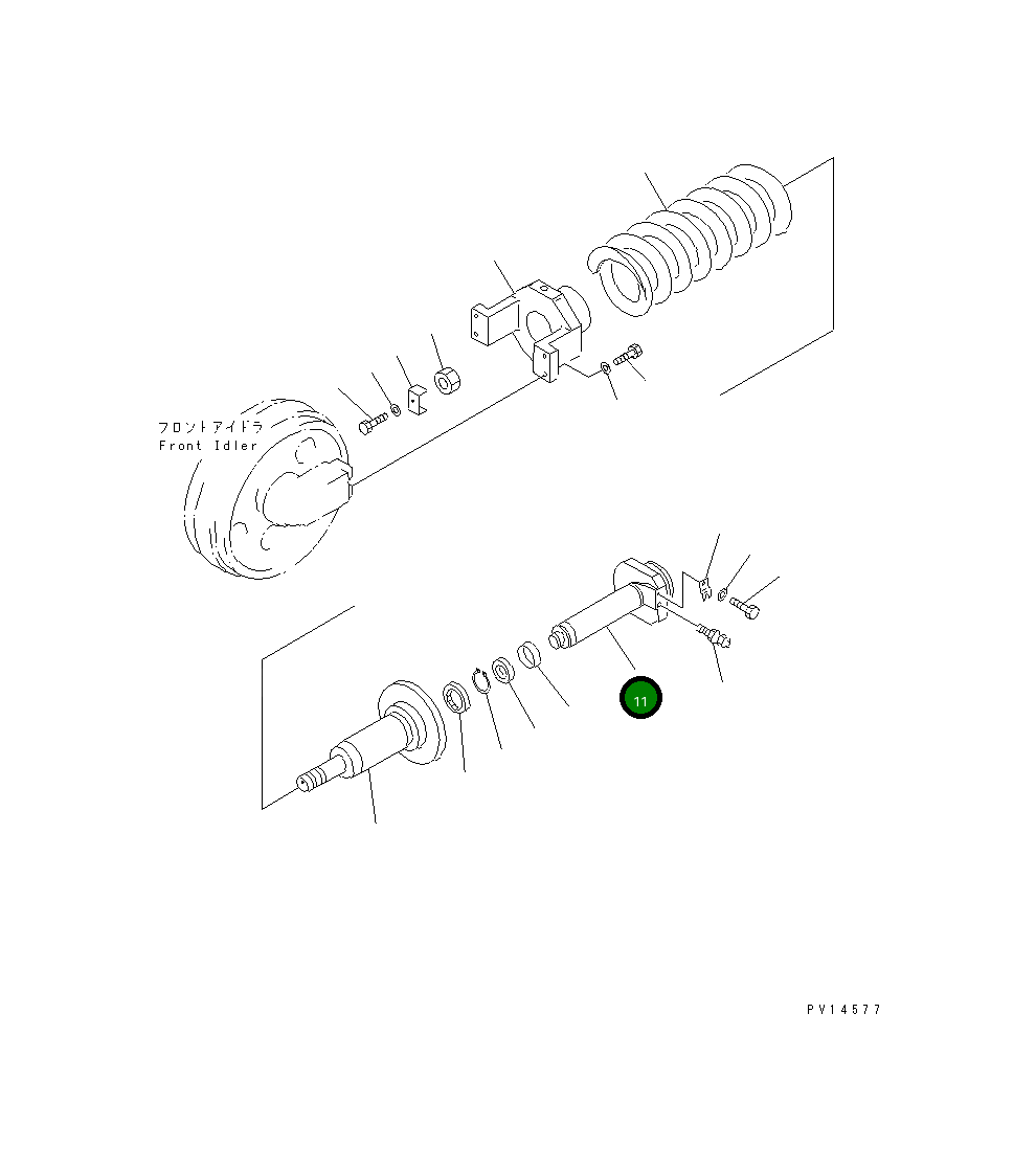 Вал 206-30-55121 Komatsu
