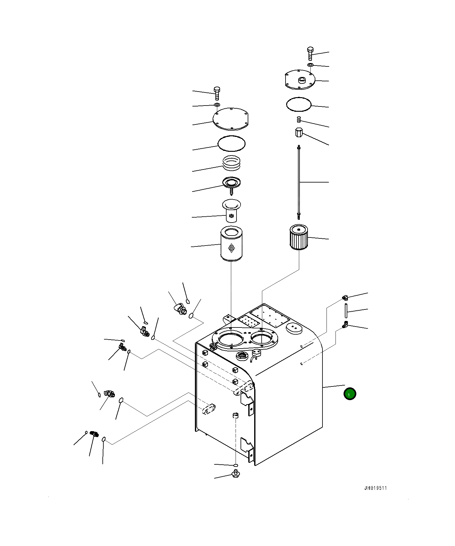 Бак 207-60-81350 Komatsu