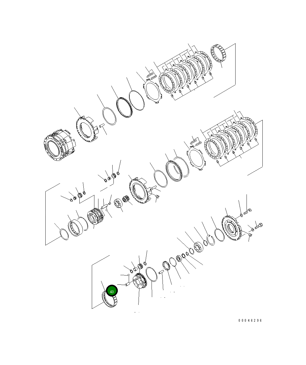 Вал 426-15-42511 Komatsu