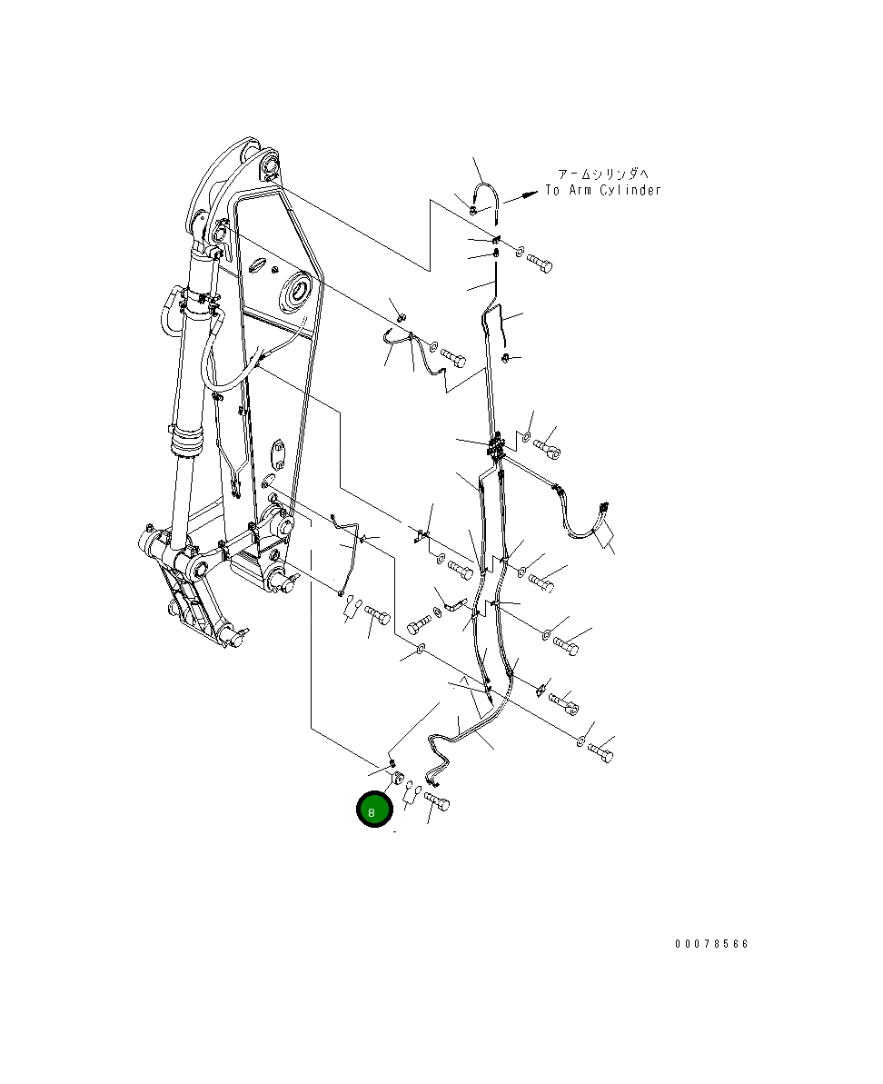 Банджо-штуцер в сборе 207-70-K4630 Komatsu