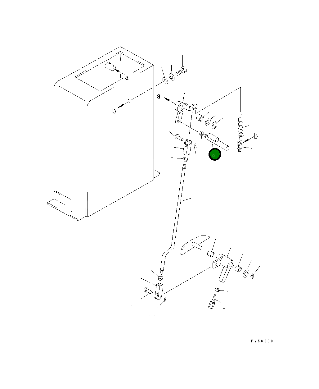 Вал 23D-45-11110 Komatsu