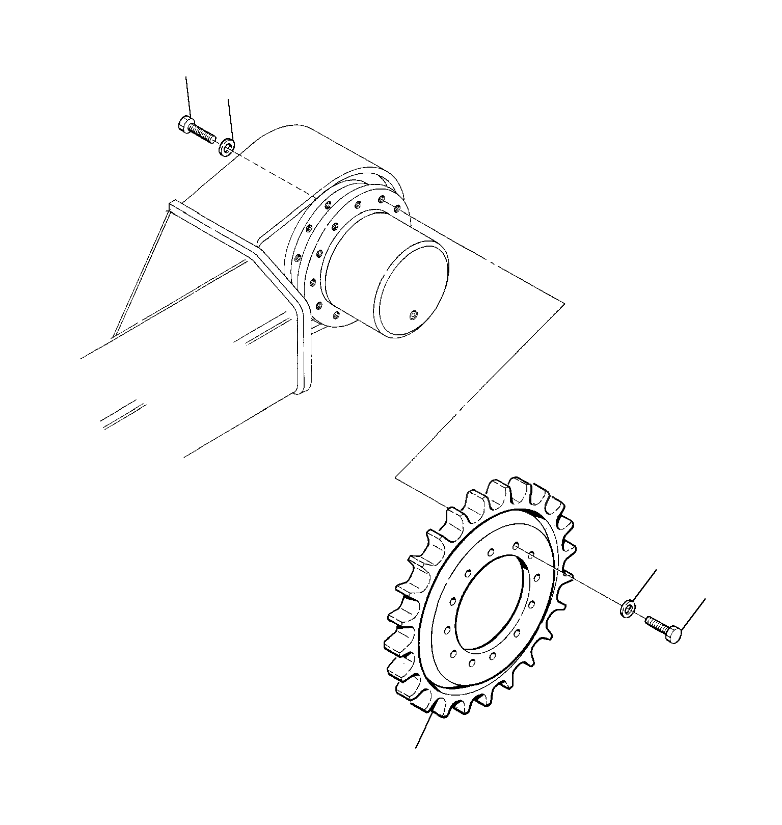 Ведущая звезда 22E-27-11111 Komatsu