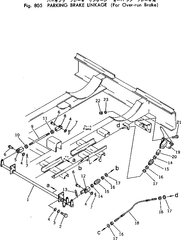 Вал M721095607520 Komatsu