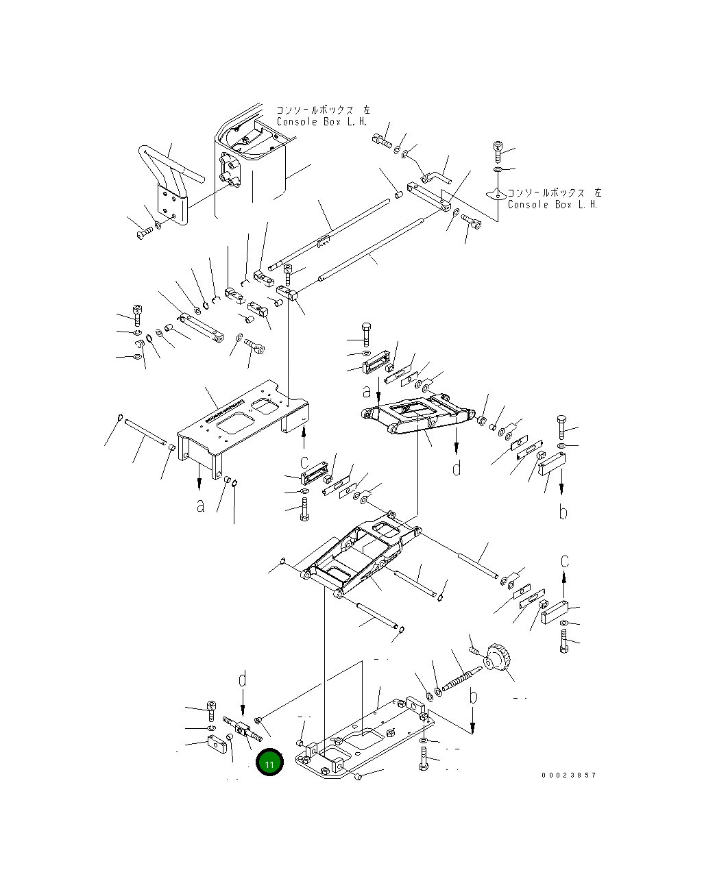 Вал 154-43-73930 Komatsu
