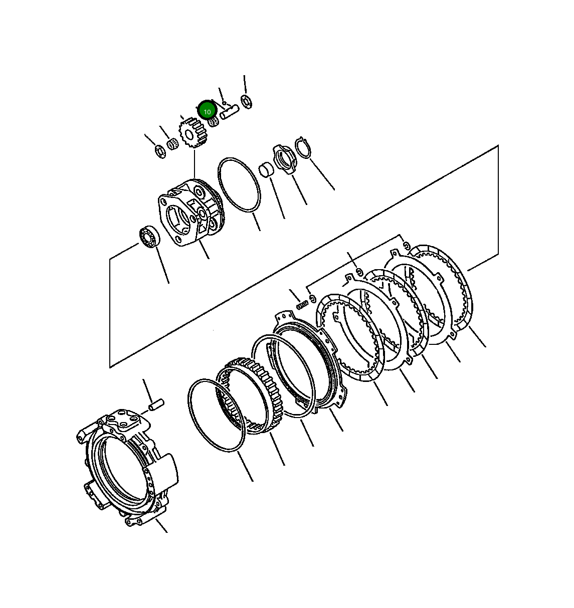 Вал 421-15-12531 Komatsu