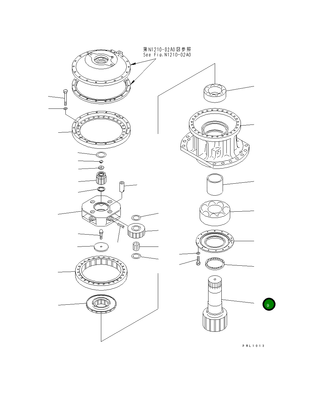 Вал 21T-26-67110 Komatsu
