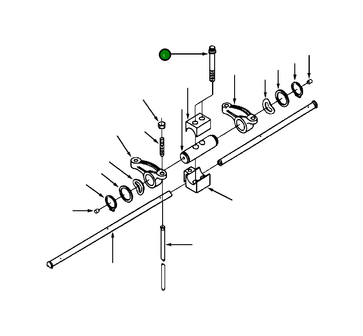 Болт (M10x1.50x65) 1240 926 H1 Komatsu