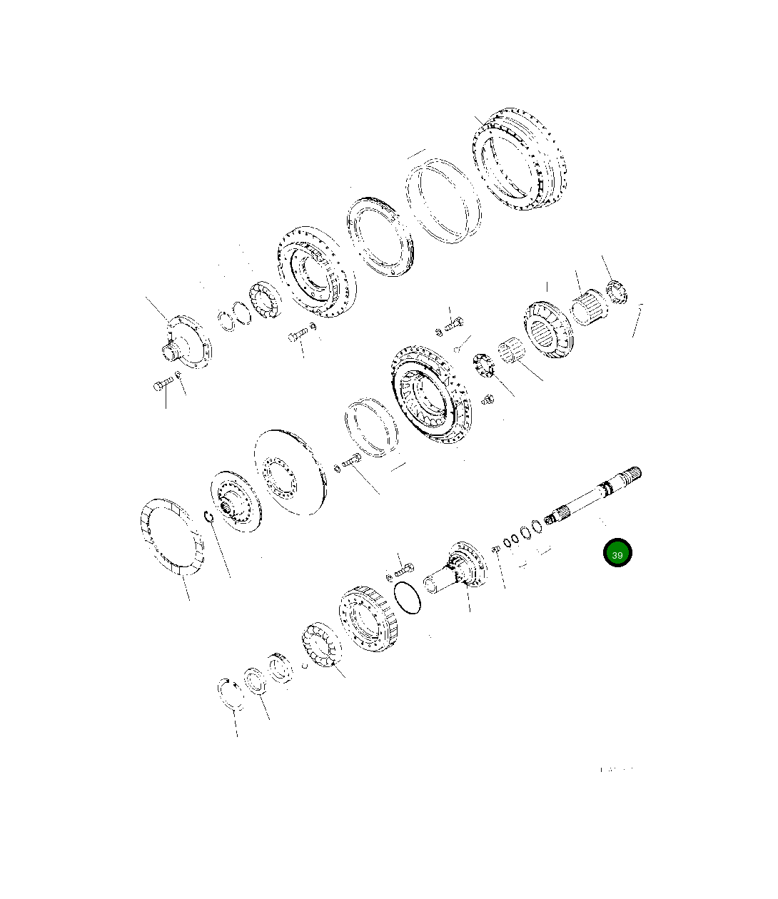 Вал 425-13-47311 Komatsu
