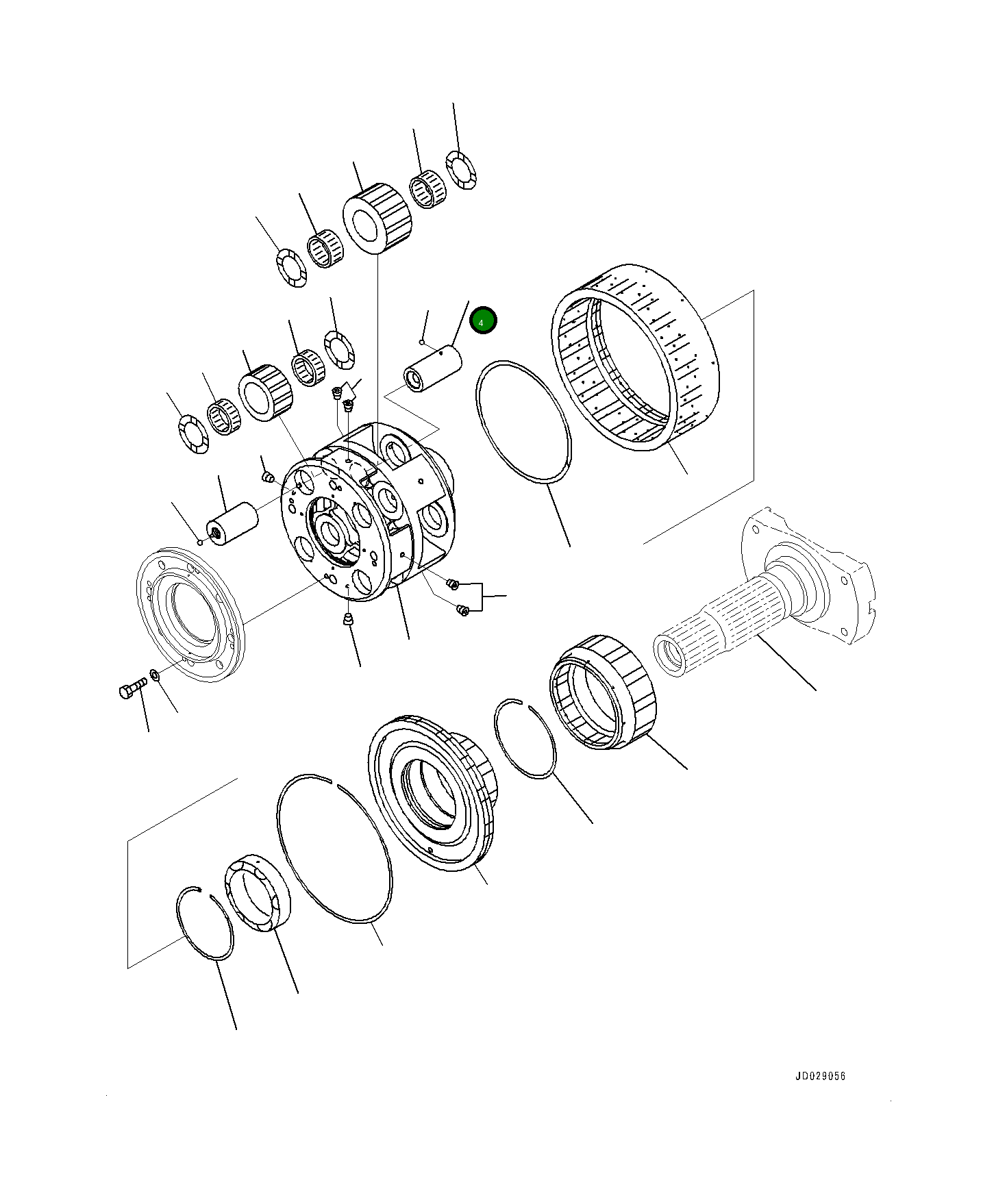 Вал 561-15-72550 Komatsu