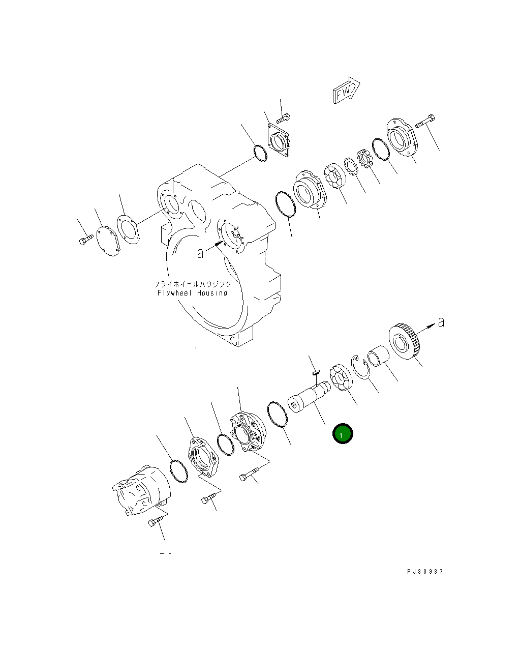 Вал 6151-21-4550 Komatsu