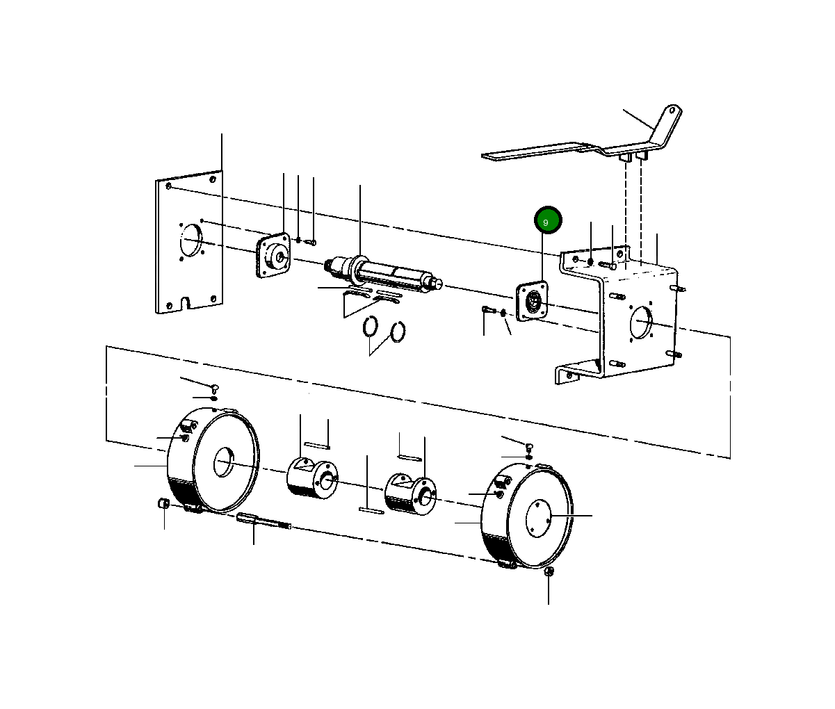 Блок подшипника 106 478 Komatsu