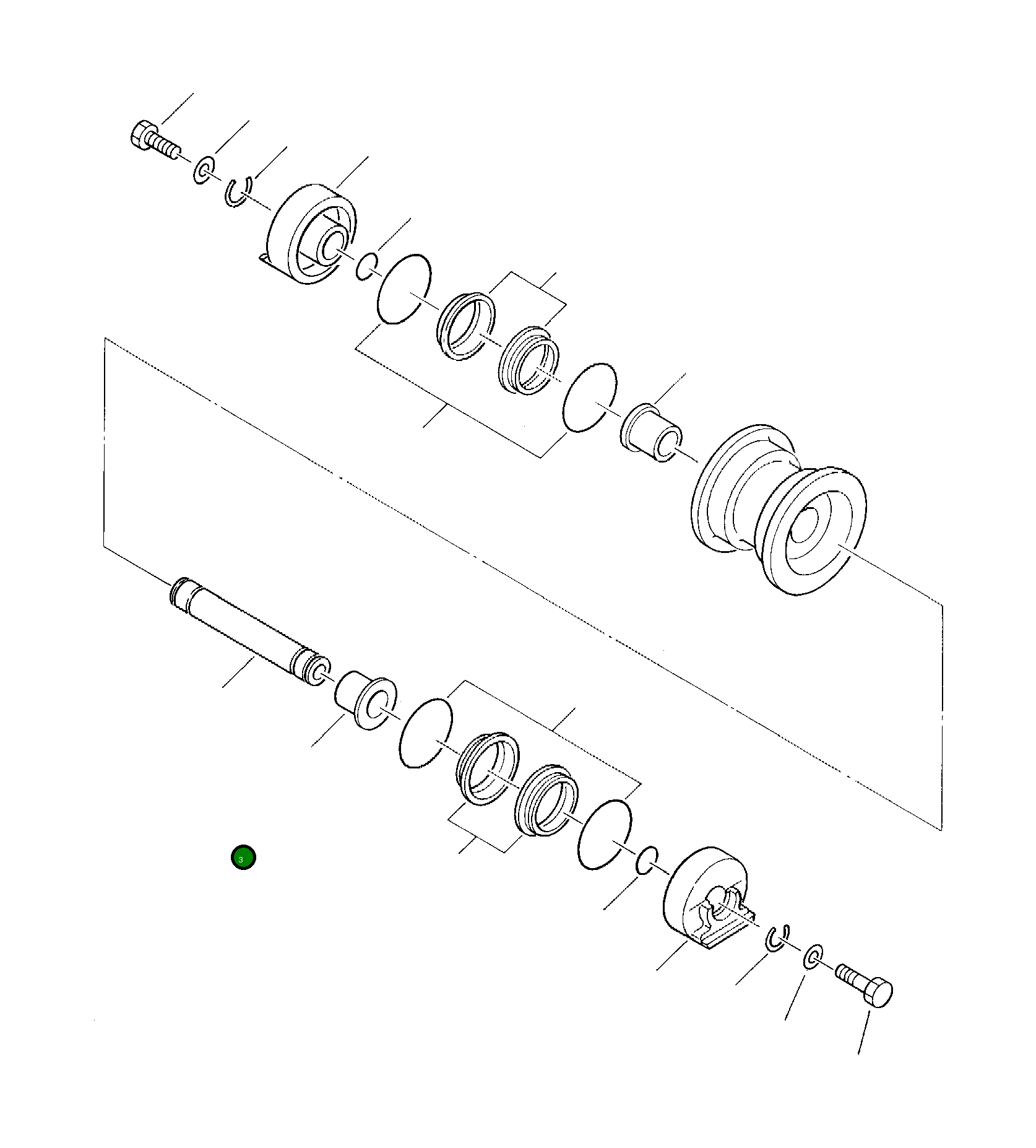 Вал 3K4028601 Komatsu