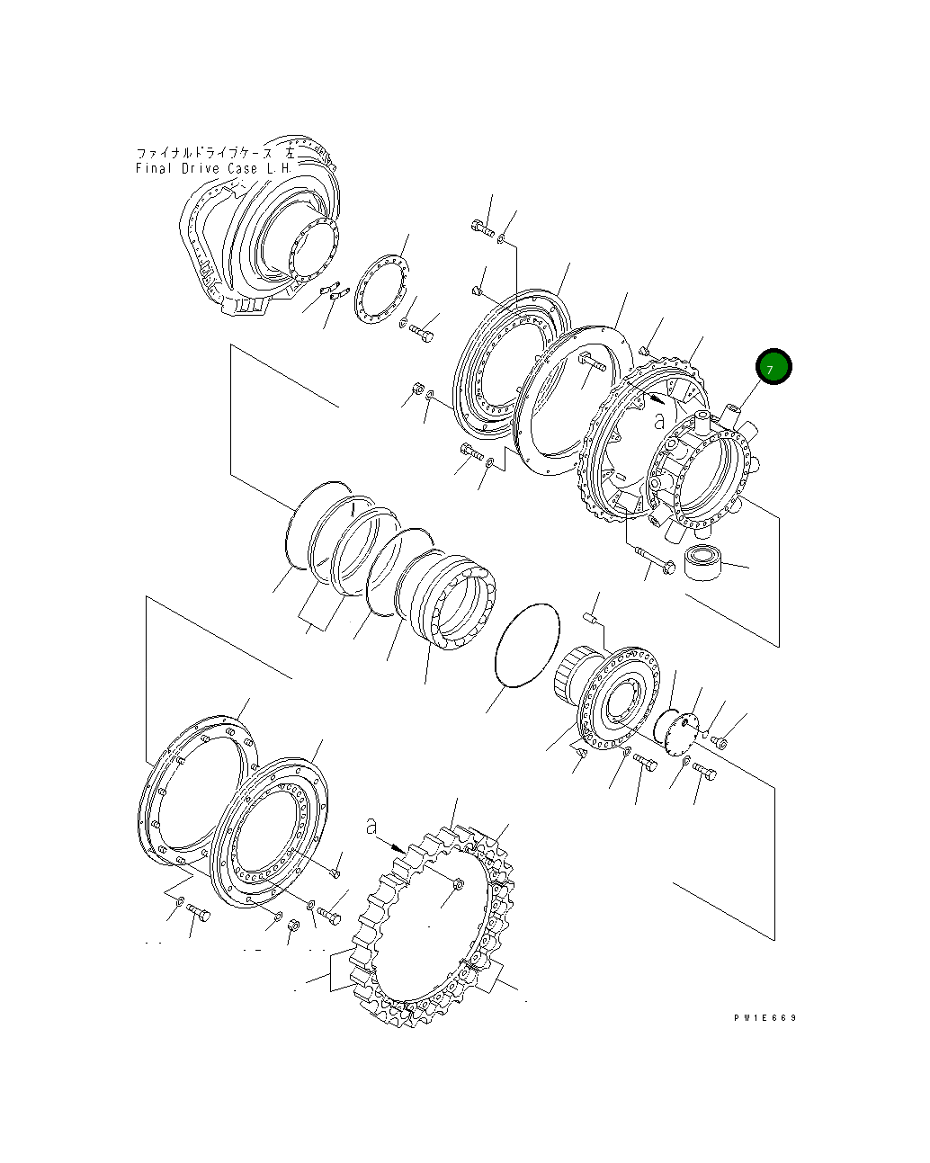 Барабан 19M-27-13130 Komatsu