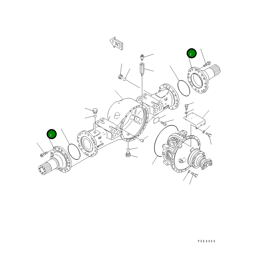 Вал 421-22-13230 Komatsu