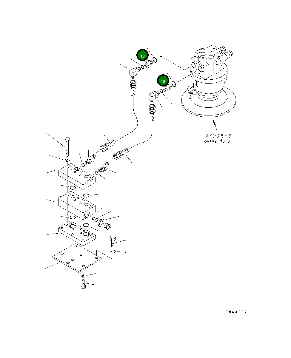 Адаптер 205-62-52390 Komatsu