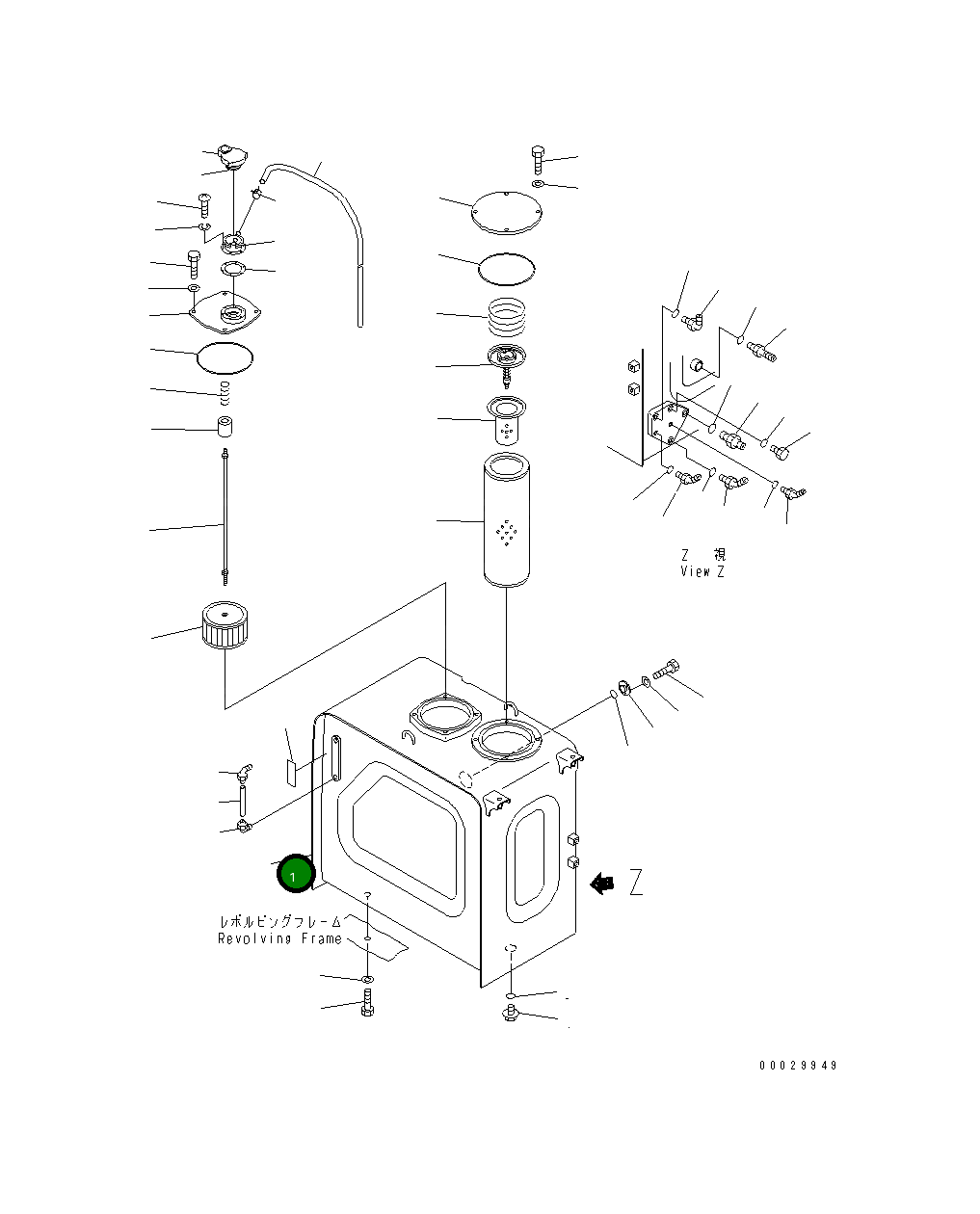 Бак 20Y-60-22614 Komatsu