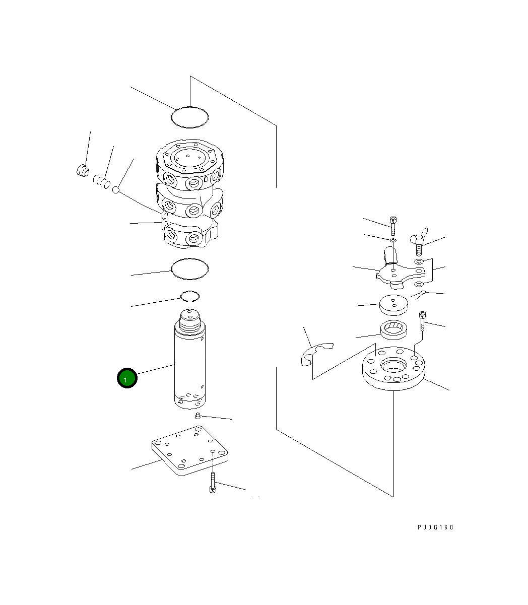 Вал 22M-62-14210 Komatsu