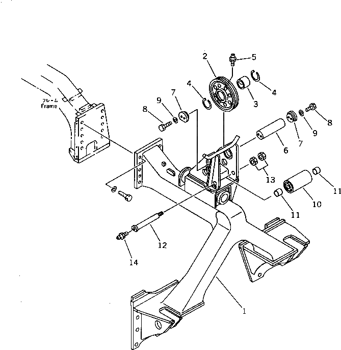 Вал 196-71-21370 Komatsu