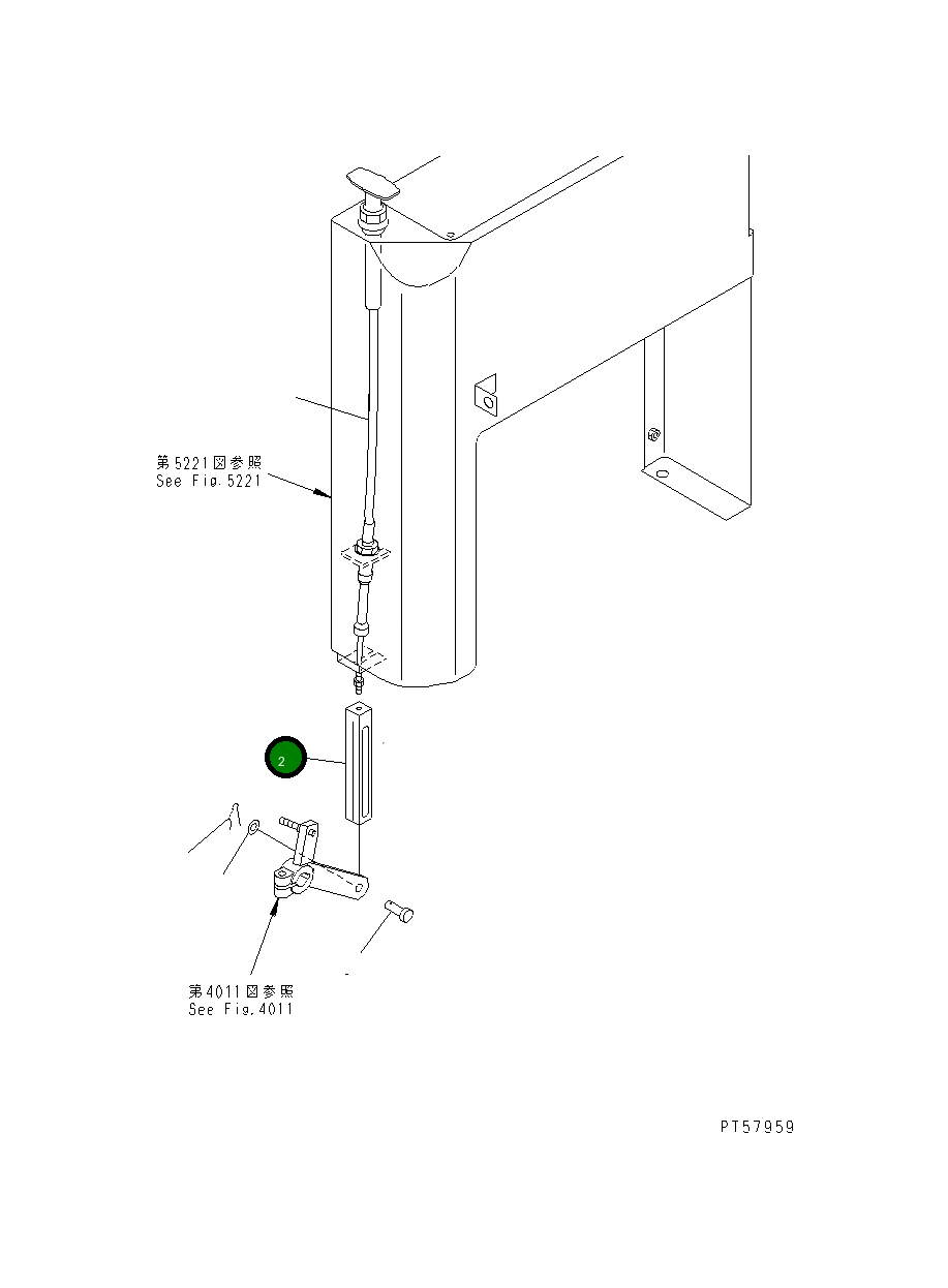 Вилка 23D-43-31311 Komatsu