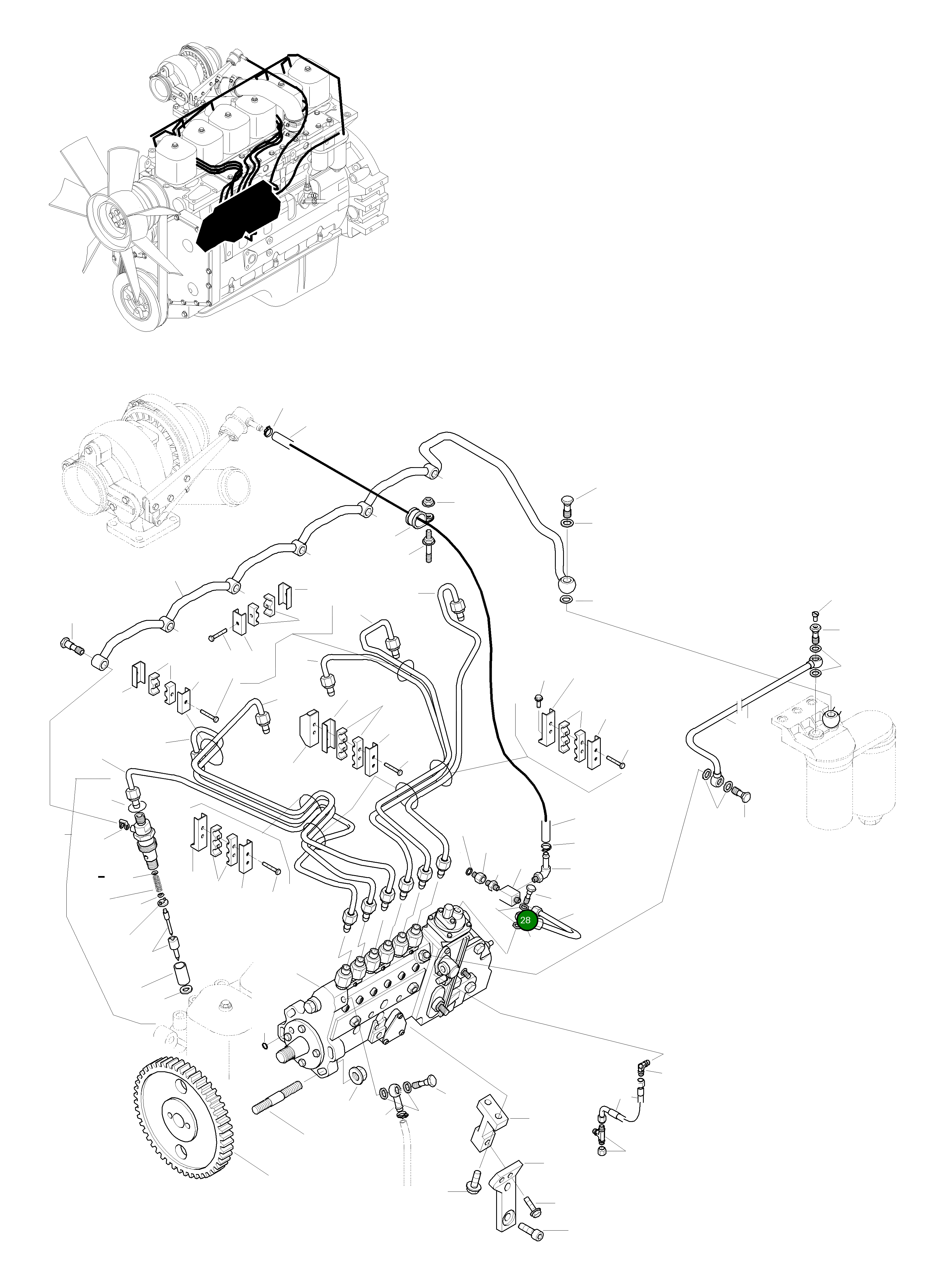 Банджо-фитинг 6733-11-5510 Komatsu