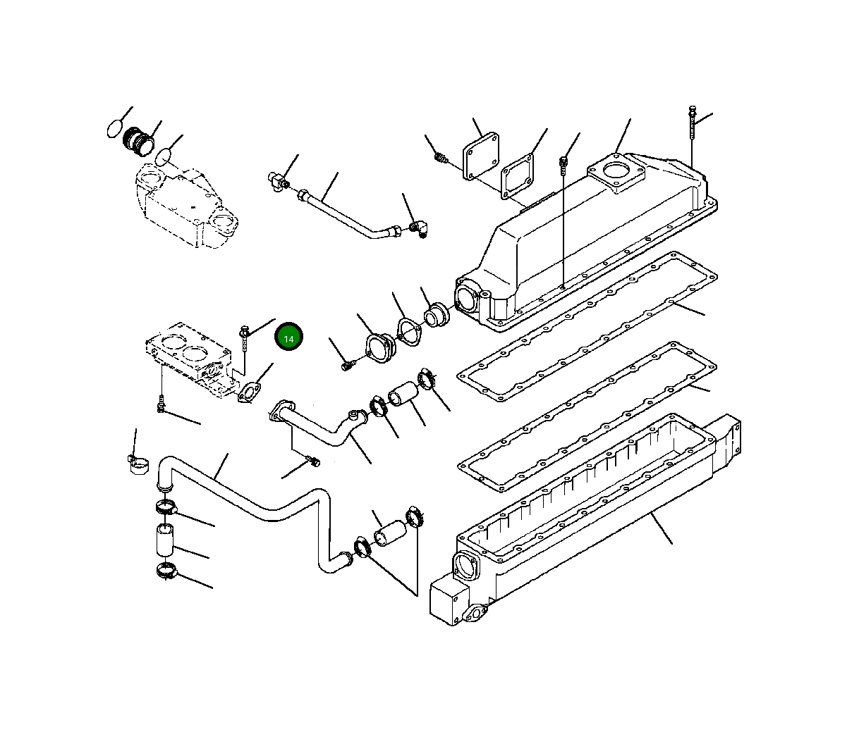 Болт - 3/8-16 X 2 3/4 1296 827 H1 Komatsu