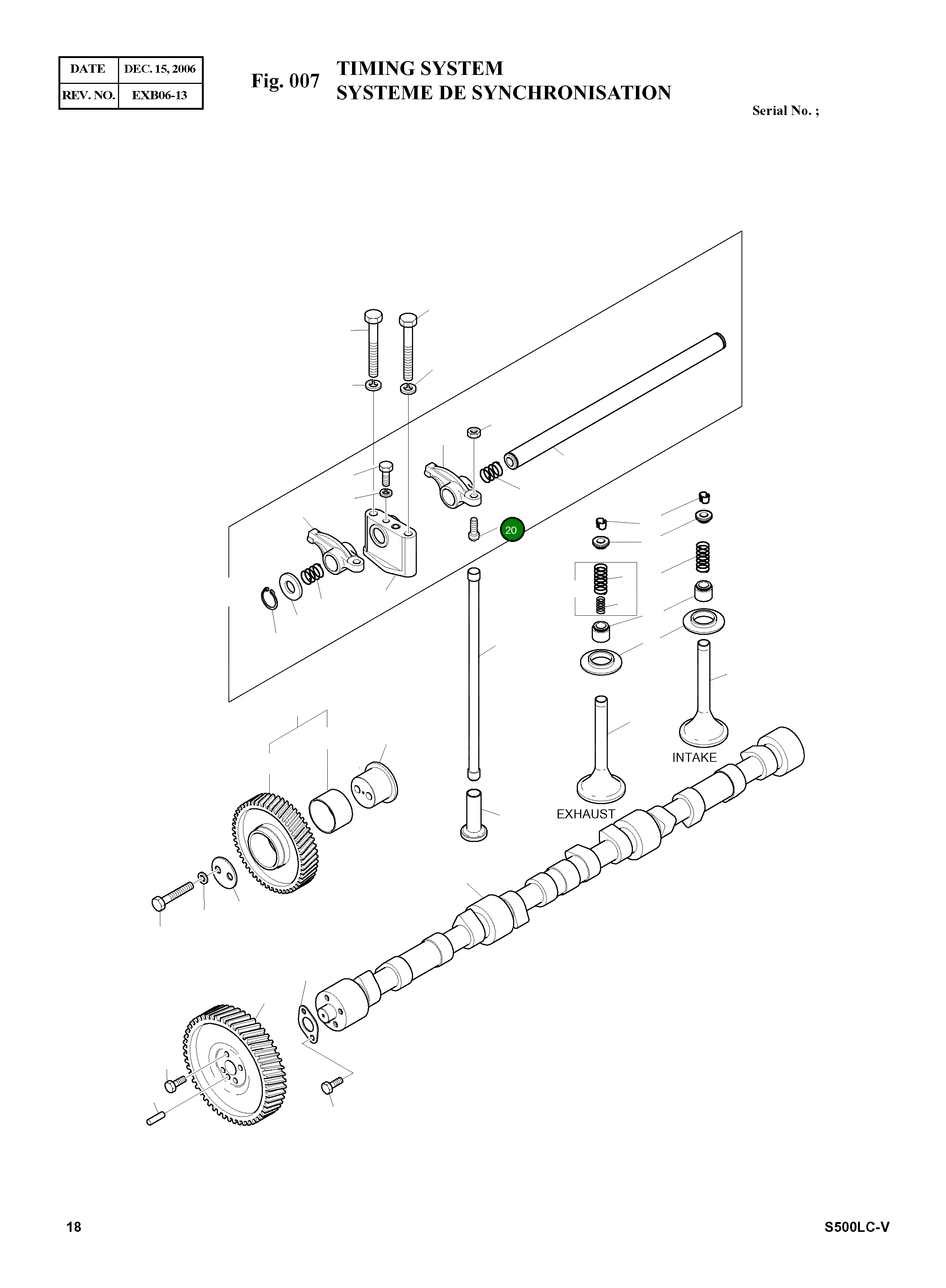 Болт, ADJUSTING 65.04205-0003A Komatsu