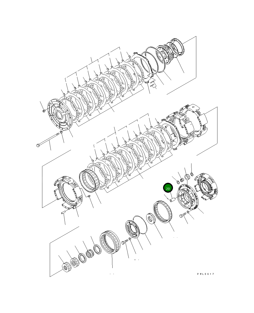 Вал 198-15-32510 Komatsu